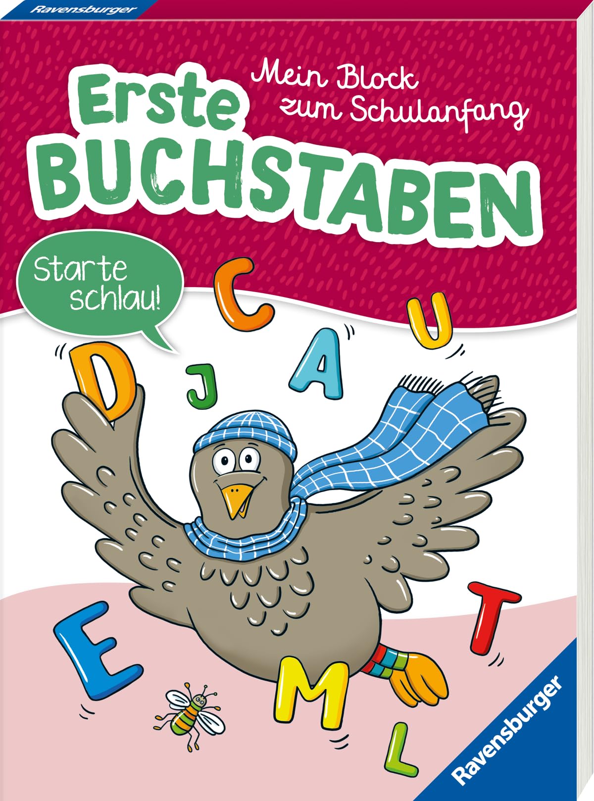 Ravensburger Mein Block zum Schulanfang: Erste Buchstaben - Rätselblock ab 6 Jahre - Buchstaben lernen Social Sciences