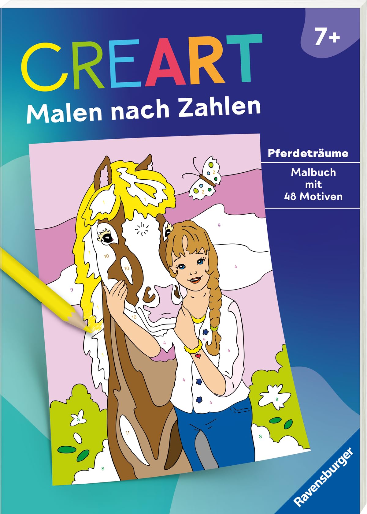 CreArt Malen nach Zahlen ab 7: Pferdeträume Non-fiction