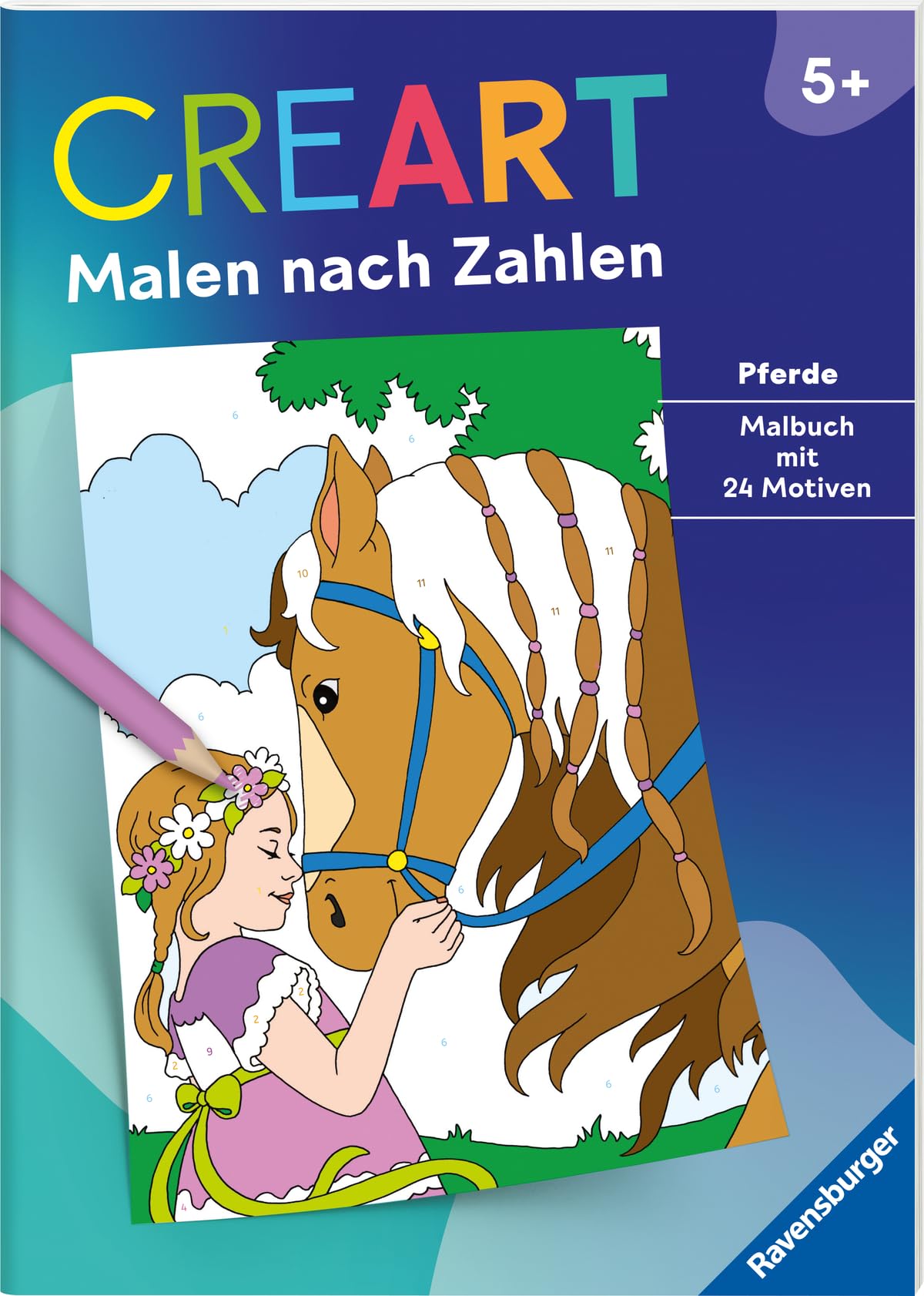 CreArt Malen nach Zahlen ab 5: Pferde Non-fiction