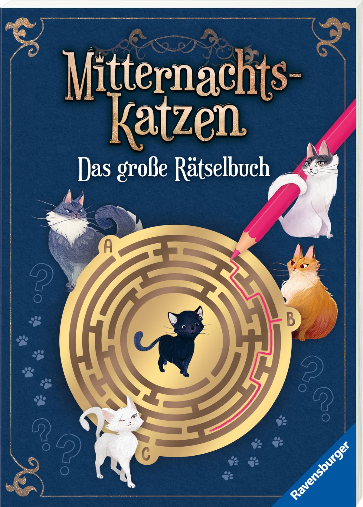 Ravensburger Mitternachtskatzen: Das große Rätselbuch Vielfältige Rätsel und Knobeleien für Katzenfans - Sudoku, Logicals, Labyrinthe, Worträtsel, Sprachrätsel, Gedächtnisrätsel uvm. Parents & Children