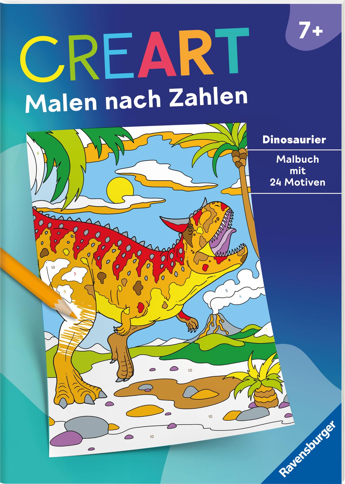 CreArt Malen nach Zahlen ab 7: Dinosaurier Non-fiction