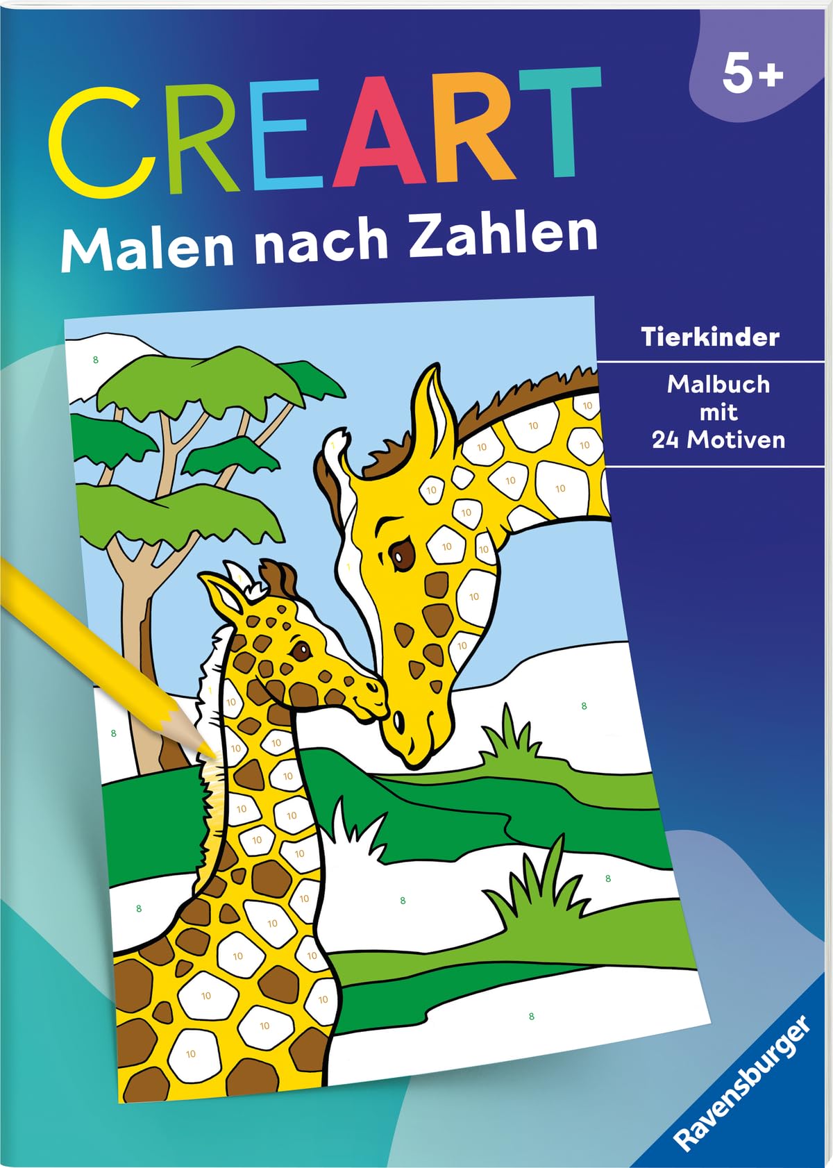 CreArt Malen nach Zahlen ab 5: Tierkinder Non-fiction
