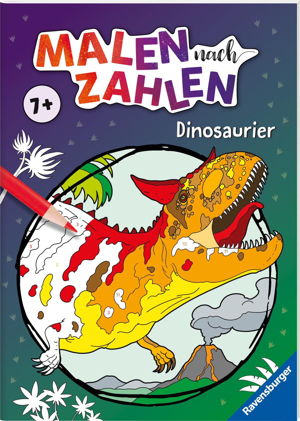 Ravensburger Malen nach Zahlen ab 7 Jahren Dinosaurier Tiptoi & Games