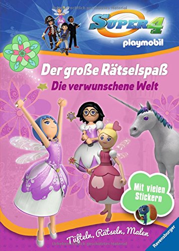 Super 4: Der große Rätselspaß - Die verwunschene Welt: Tüfteln, Rätseln, Malen Tiptoi & Games