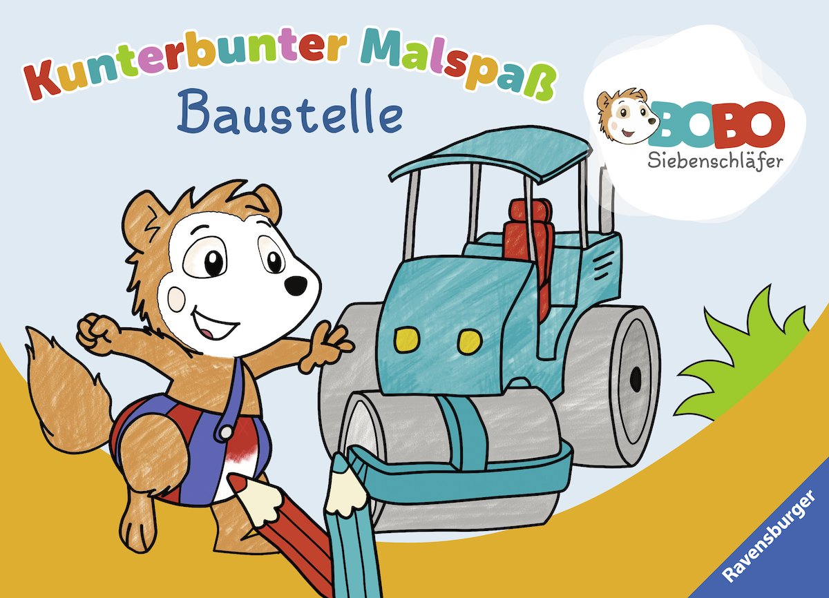 Bobo Siebenschläfer: Kunterbunter Malspaß Baustelle Non-fiction