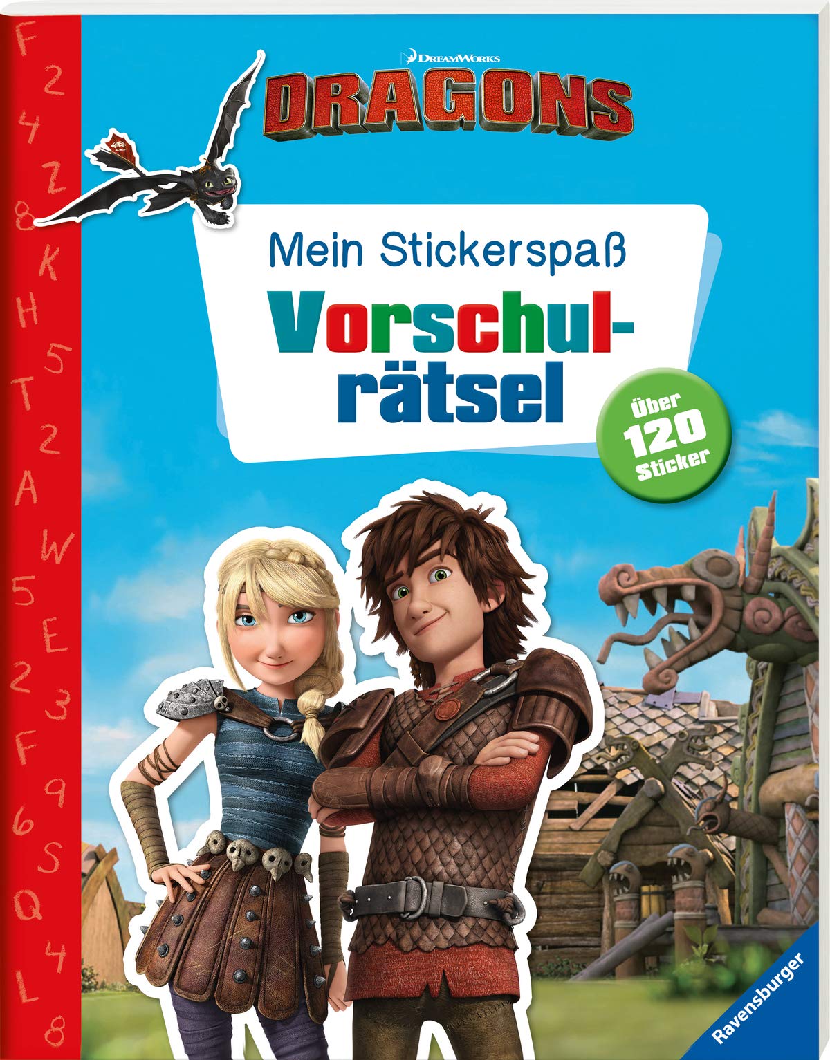 Mein Stickerspaß Dreamworks Dragons: Vorschulrätsel: Über 120 Sticker Tiptoi & Games