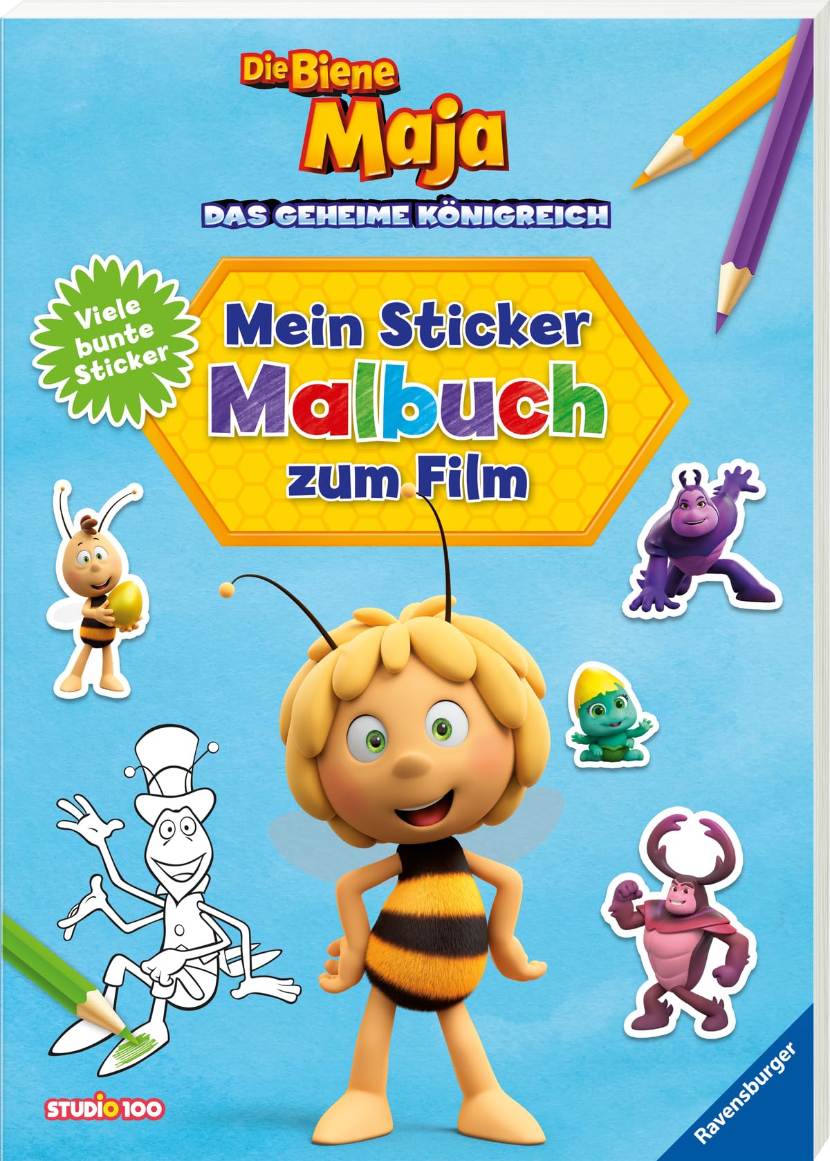 Die Biene Maja: Mein Sticker-Malbuch zum Film Non-fiction