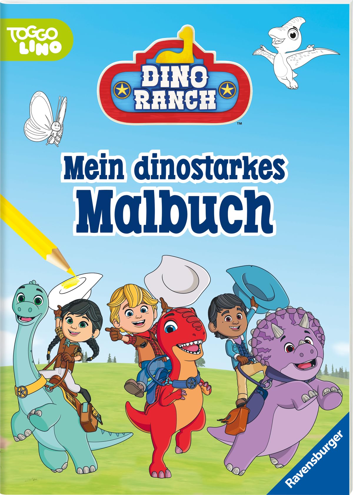 Ravensburger Dino Ranch Malbuch 24 Ausmalbilder für Kinder ab 4 Parents & Children