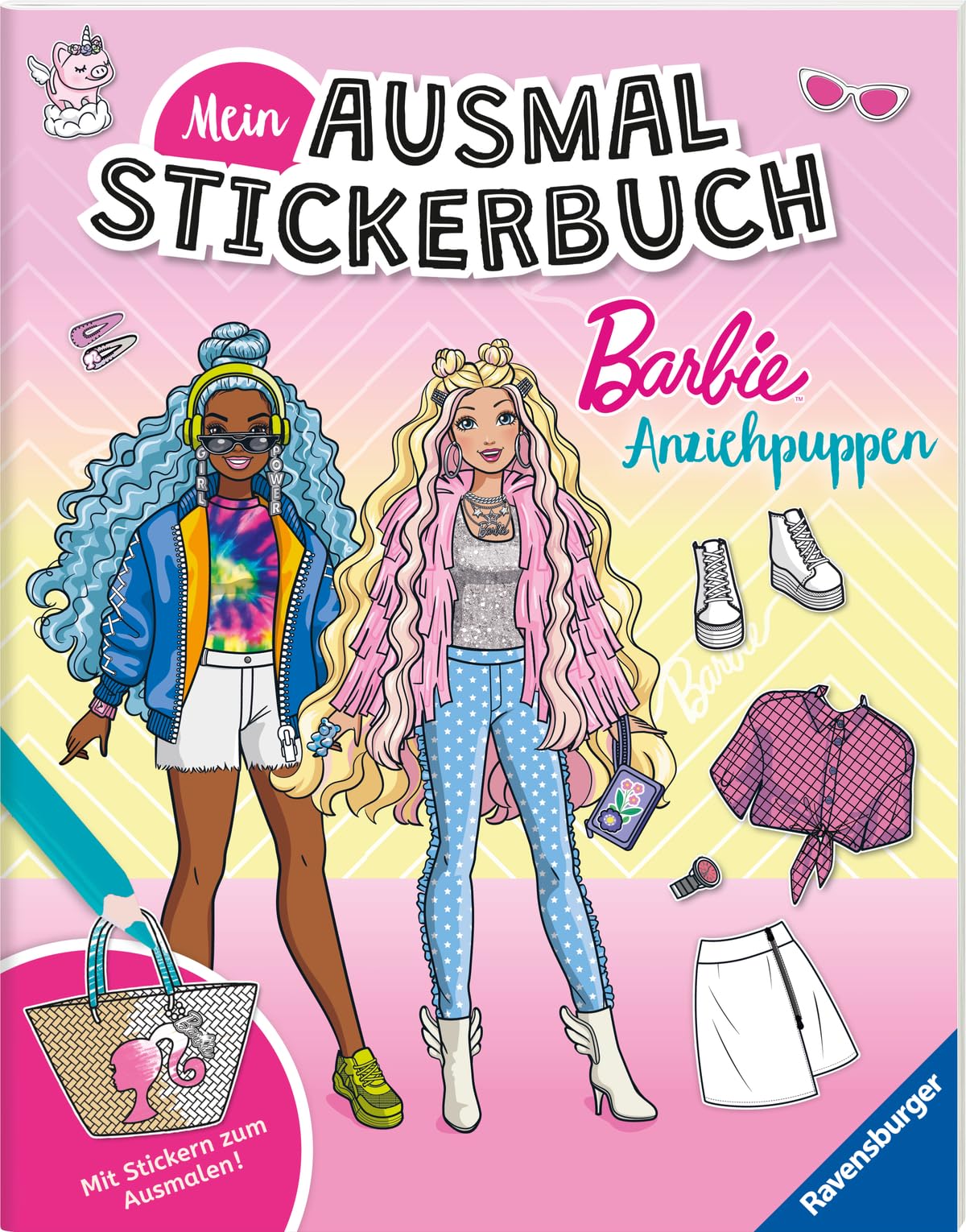 Mein Ausmalstickerbuch Barbie - Anziehpuppen Non-fiction