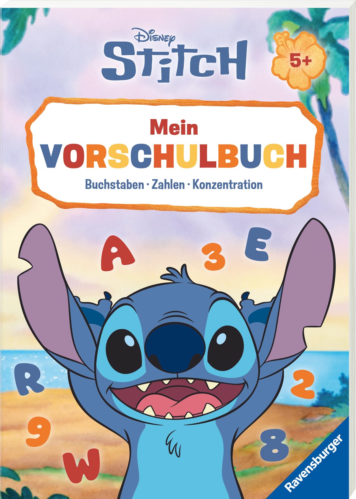Disney Stitch - Mein Vorschulbuch: Buchstaben, Zahlen, Konzentration Non-fiction