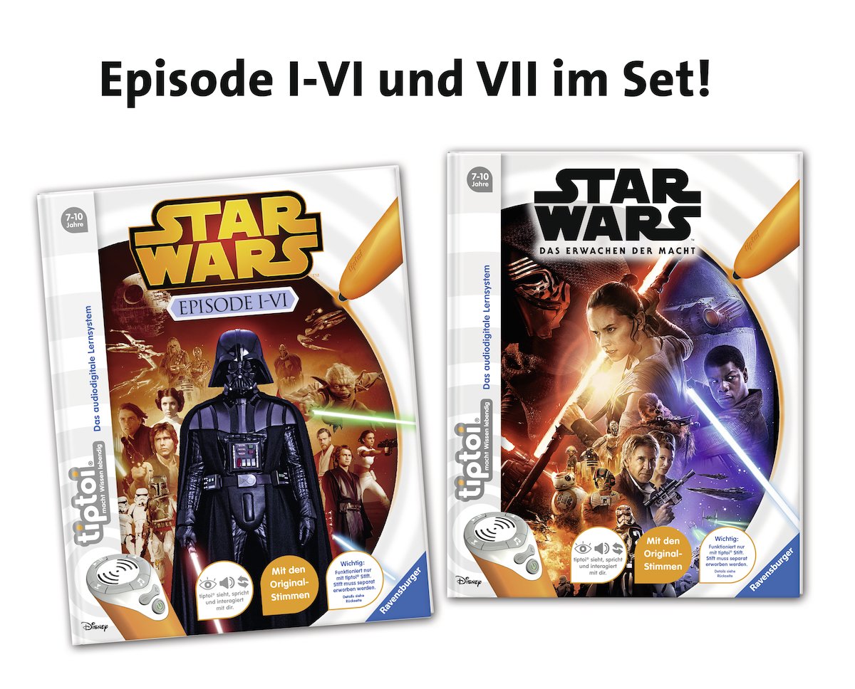 tiptoi® Star Wars™ Episode I-VI und VII (Set): Mit den Original-Stimmen Non-fiction