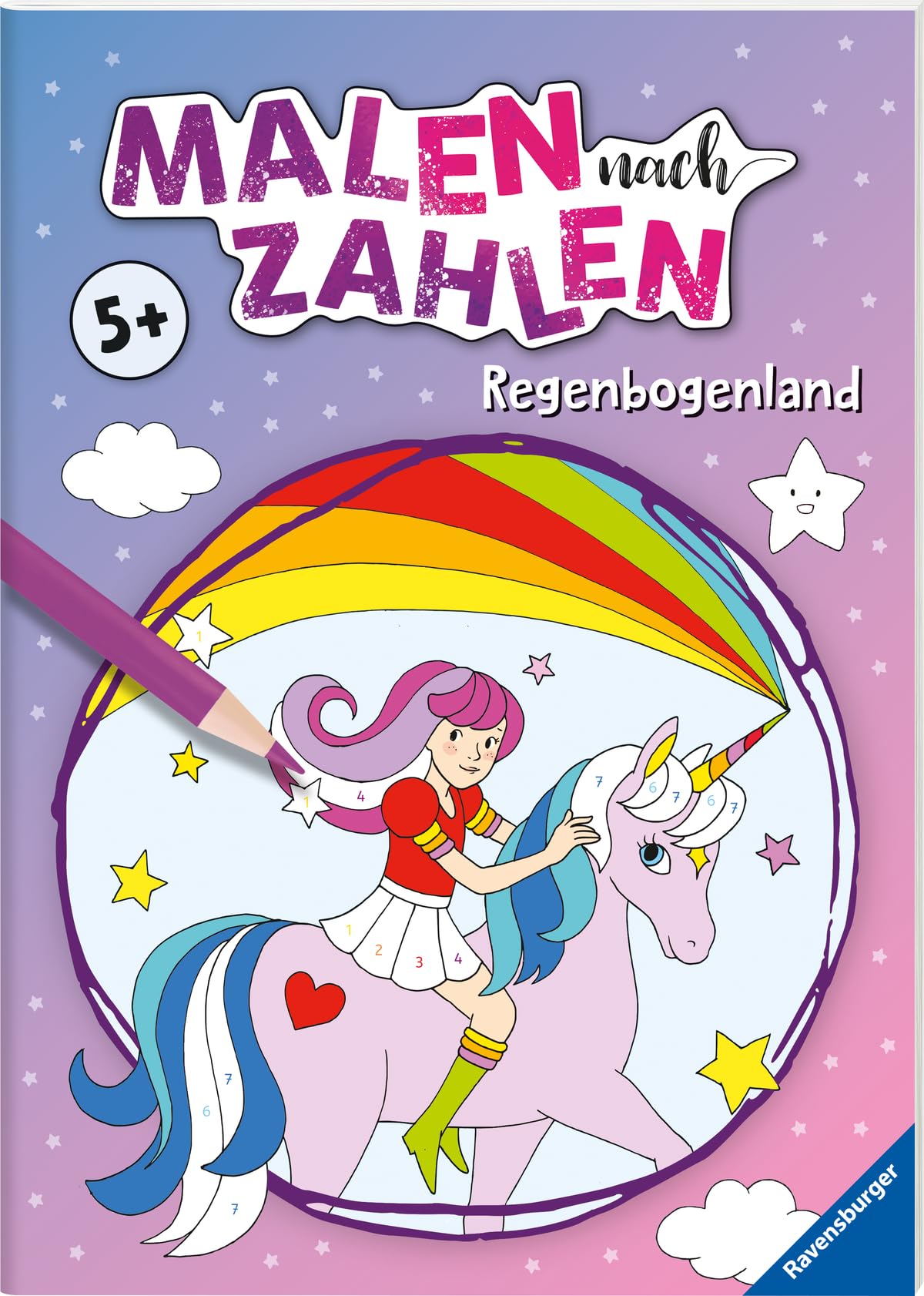 Malen nach Zahlen ab 5: Regenbogenland Tiptoi & Games