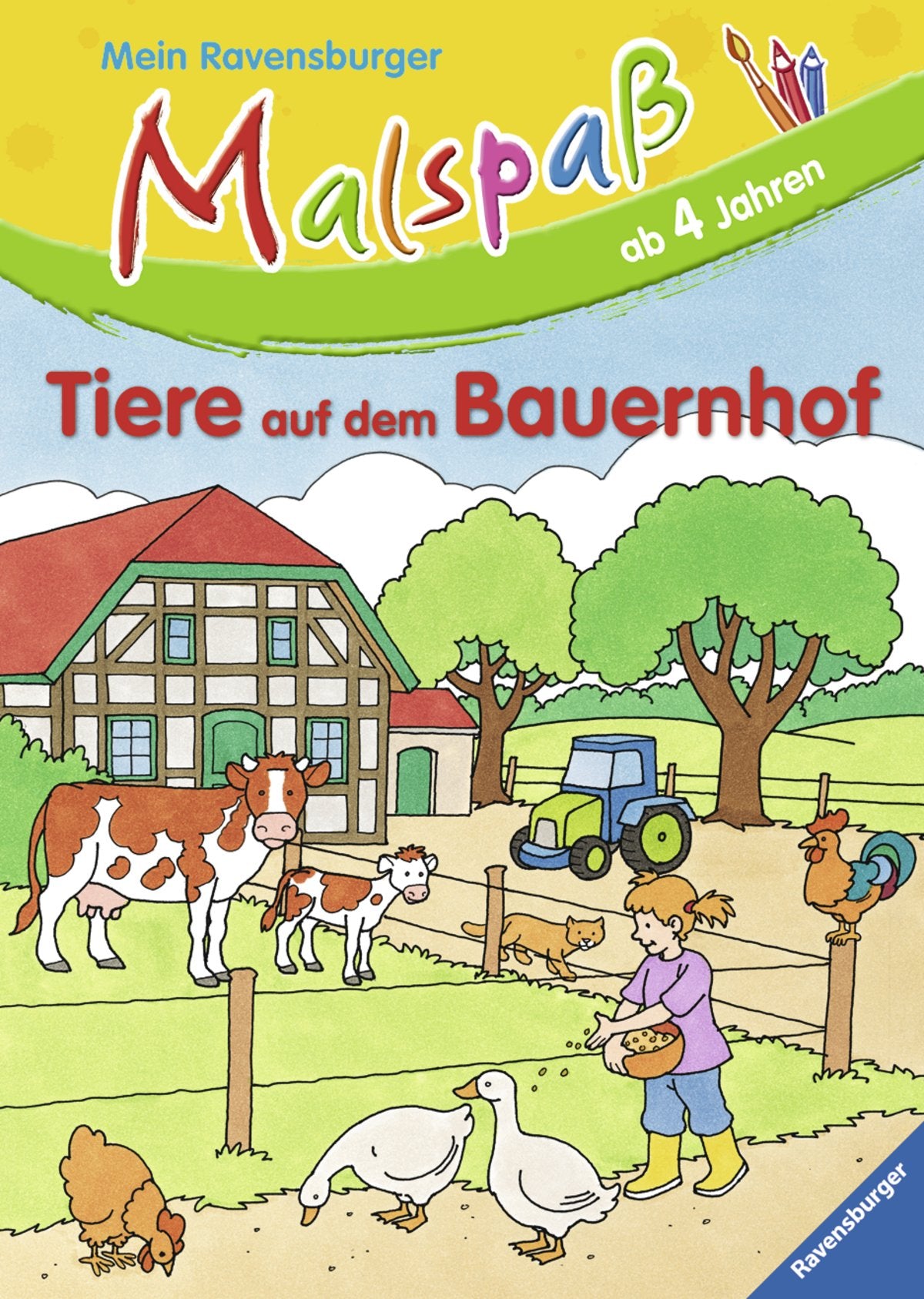 Tiere auf dem Bauernhof (Mein Ravensburger Malspaß) Non-fiction