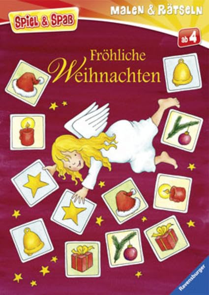 Fröhliche Weihnachten (Spiel & Spaß - Malen & Rätseln) Non-fiction