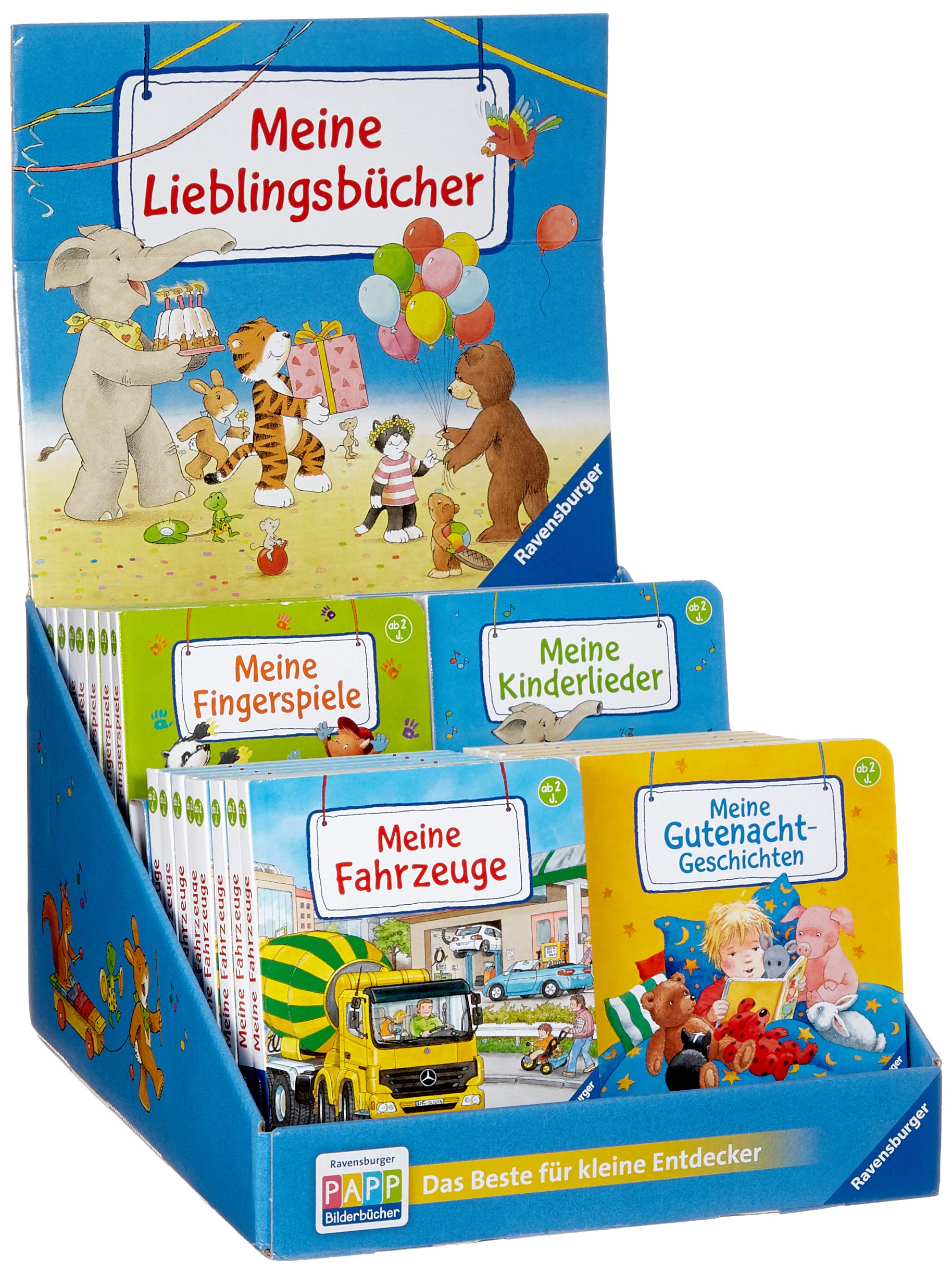 Verkaufs-Kassette "Meine Lieblingsbücher". 4 Titel à 8 Exemplare book