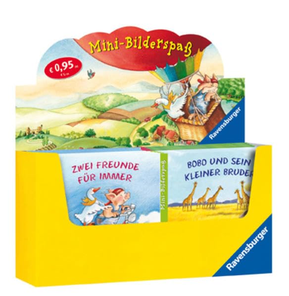 Verkaufs-Kassette "Ravensburger Mini-Bilderspaß 31 - Abenteuerliche Tiergeschichten": Bobo und sein kleiner Bruder/ Katervaterhasensohn/ Pass auf, kleiner Tiger!/ Zwei Freunde für immer Books