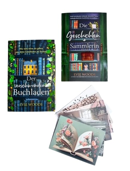 Evie Woods Bücher-Set | Der verschwundene Buchladen & Die Geschichtensammlerin | Märchenhafte Spiegel Bestseller für Fantasy-Fans | Mit limitiertem Farbschnitt | exklusivem Postkartenset Contemporary Romance