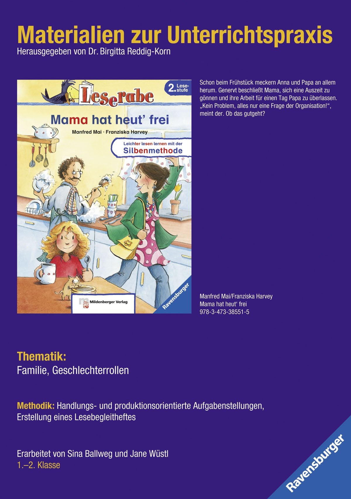Materialien zur Unterrichtspraxis - Mai: Mama hat heut' frei Learning & Reference