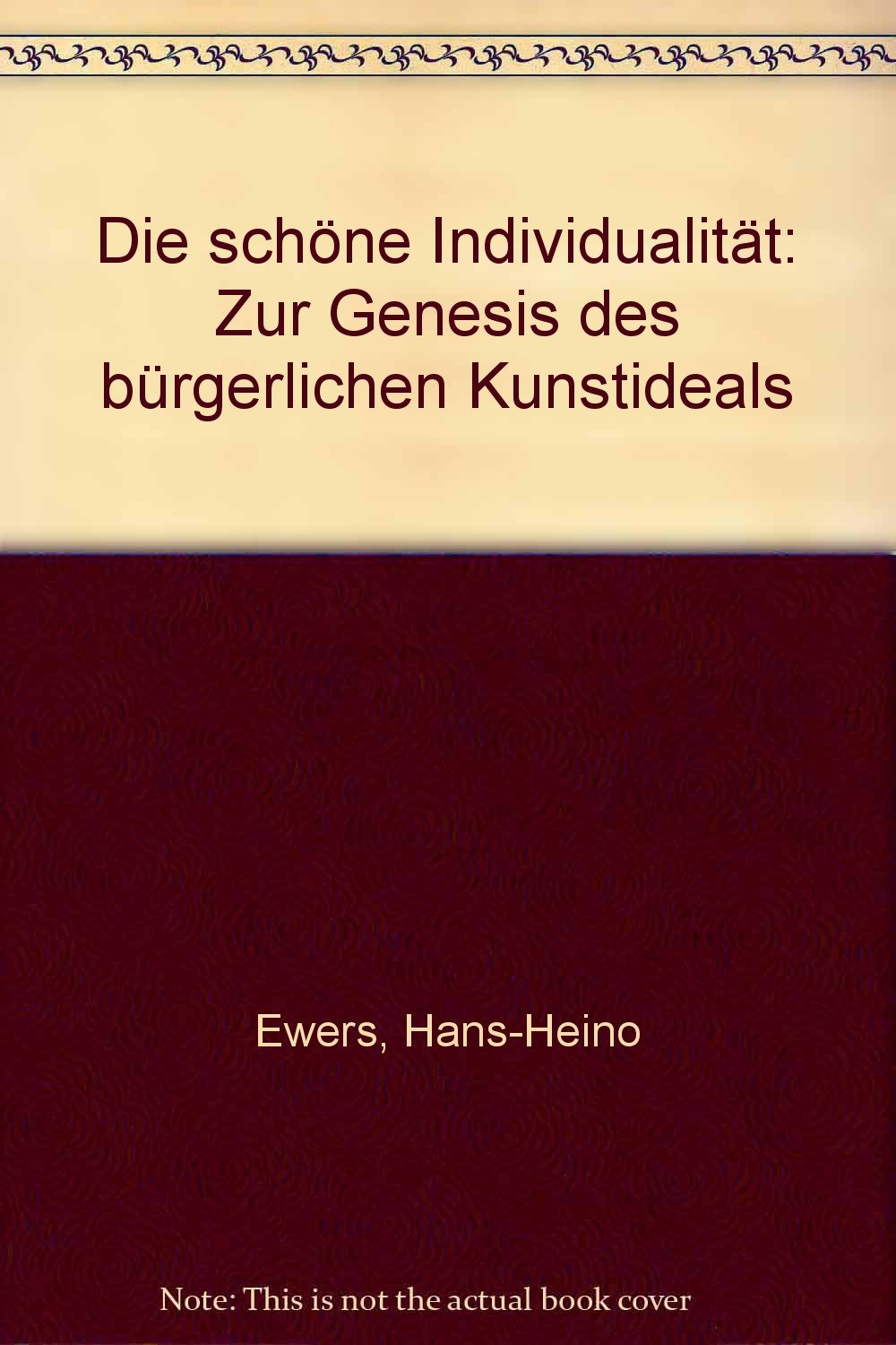 Die schöne Individualität. Zur Genesis des bürgerlichen Kunstideals Books
