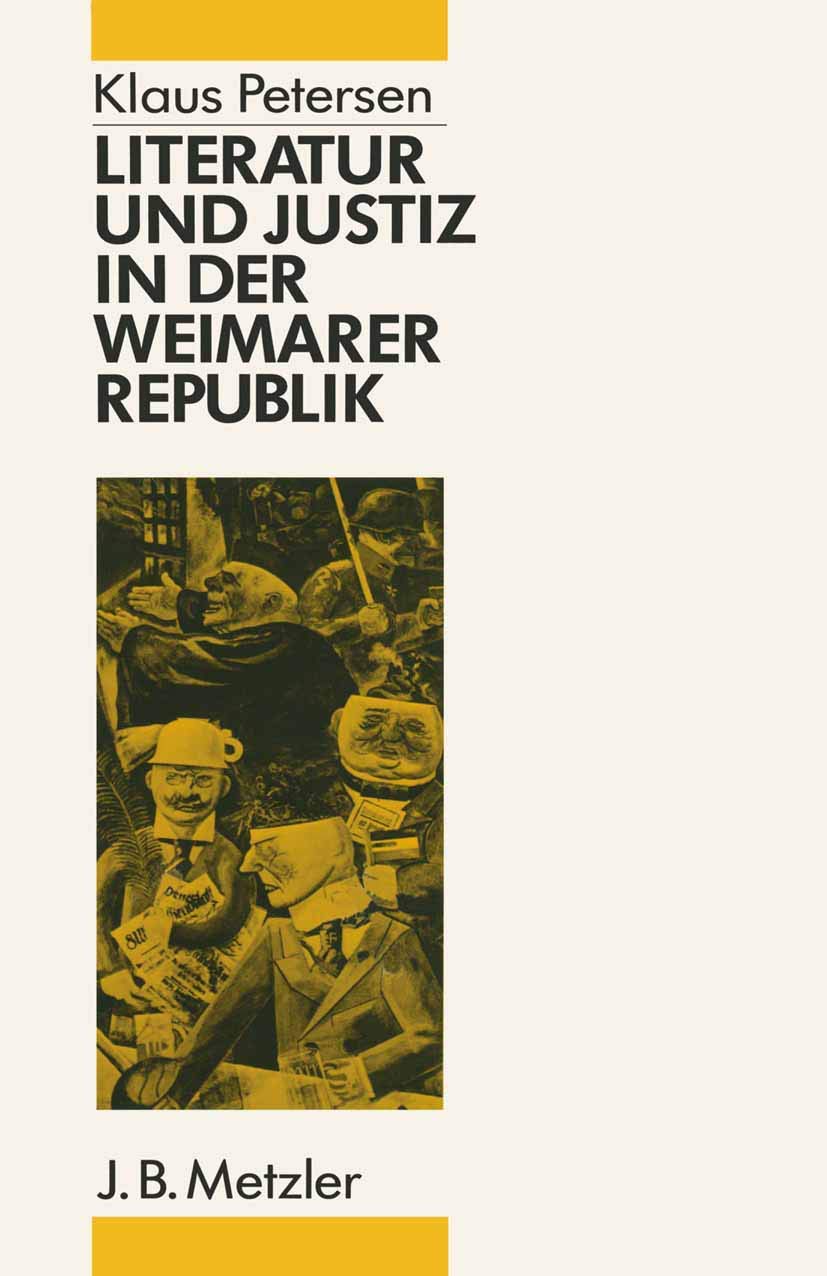 Literatur und Justiz in der Weimarer Republik Law
