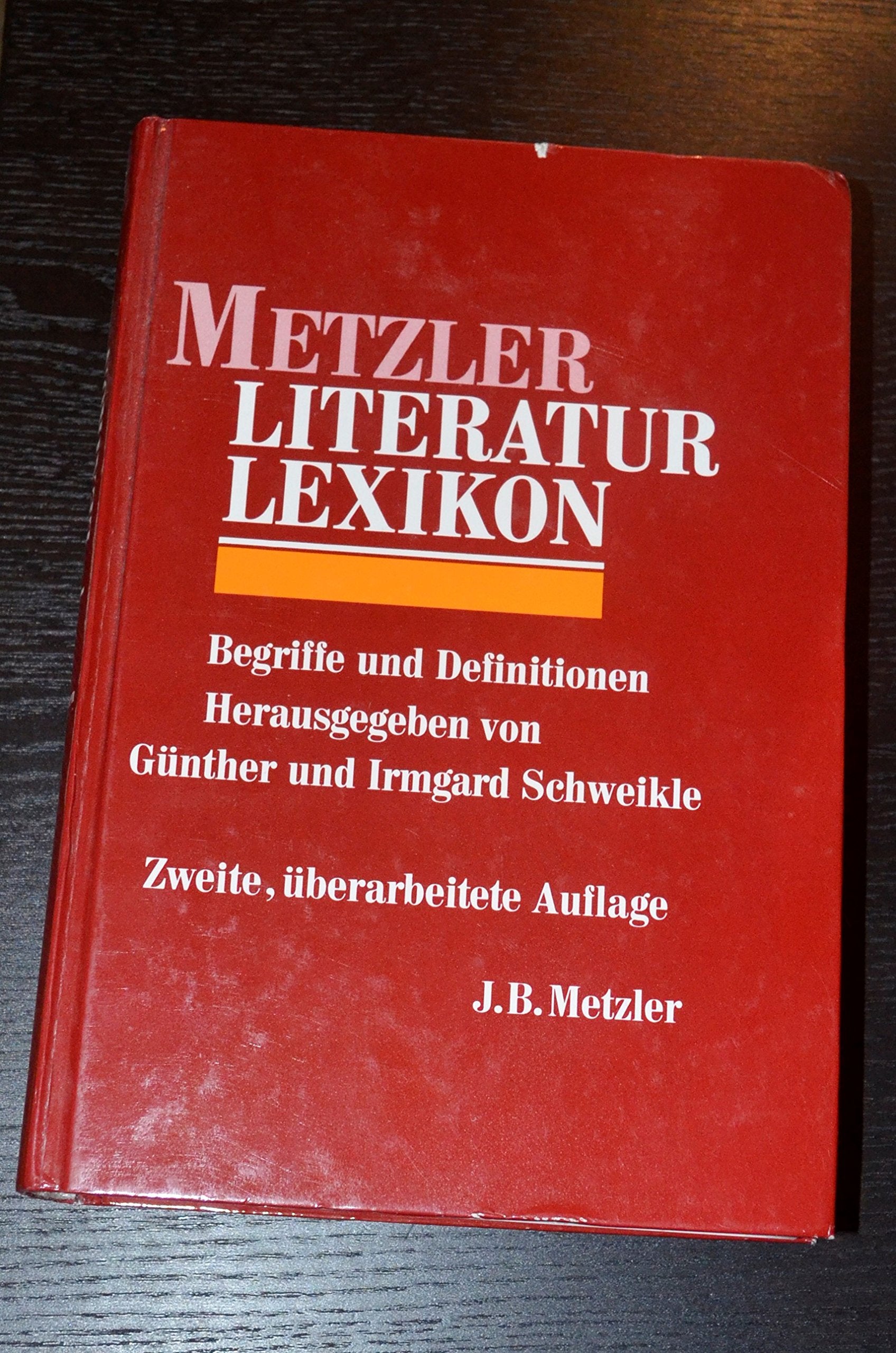 Metzler Literatur Lexikon. Begriffe und Definitionen Natural Sciences