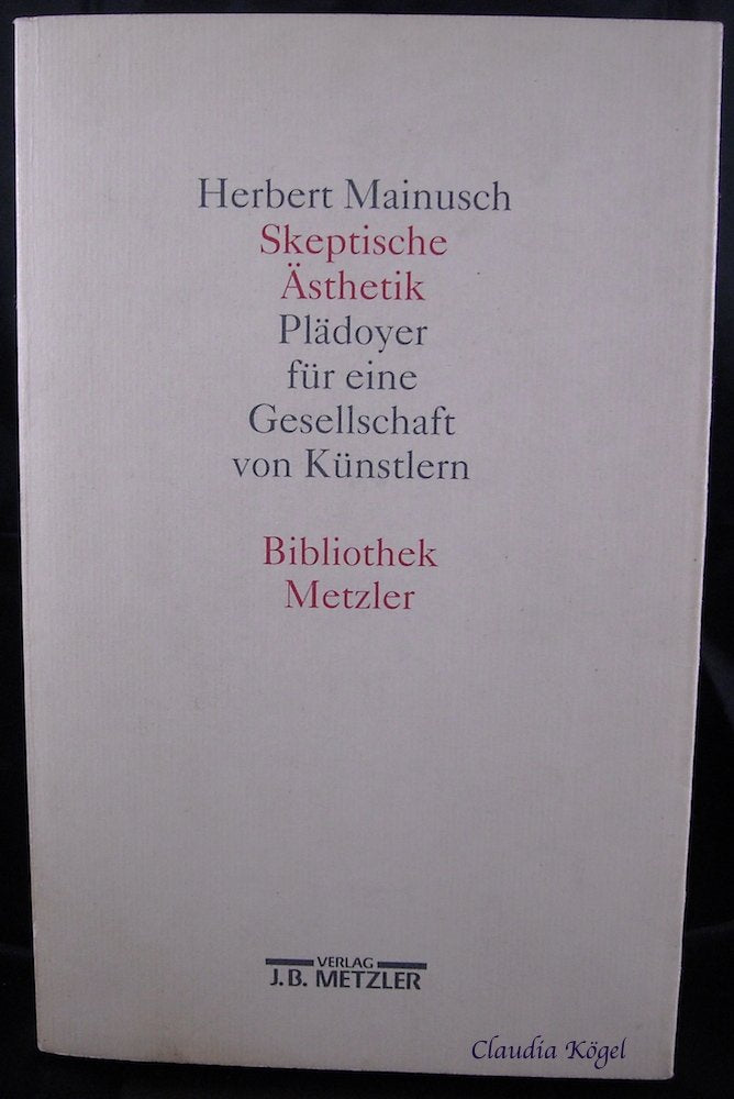 Skeptische Ästhetik Philosophy