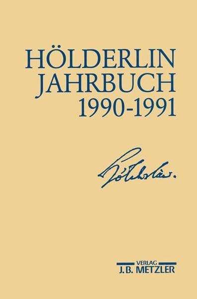 Hölderlin-Jahrbuch: Jahrgang 1990-1991 Books