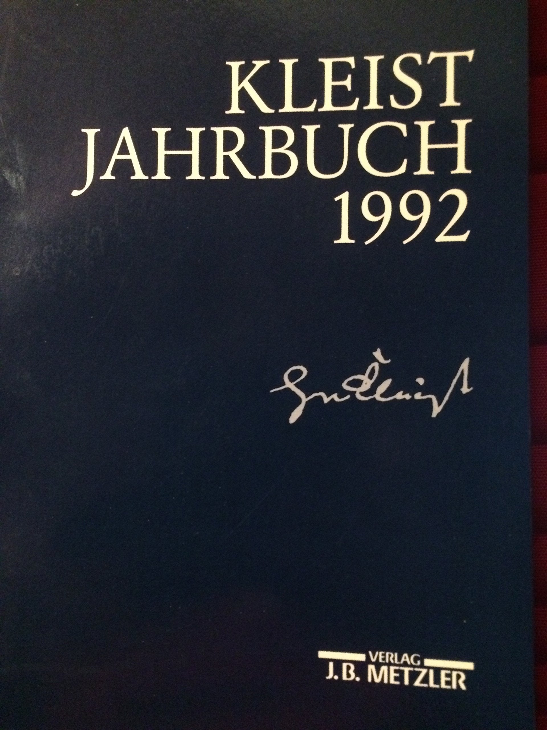Kleist - Jahrbuch 1992 Books