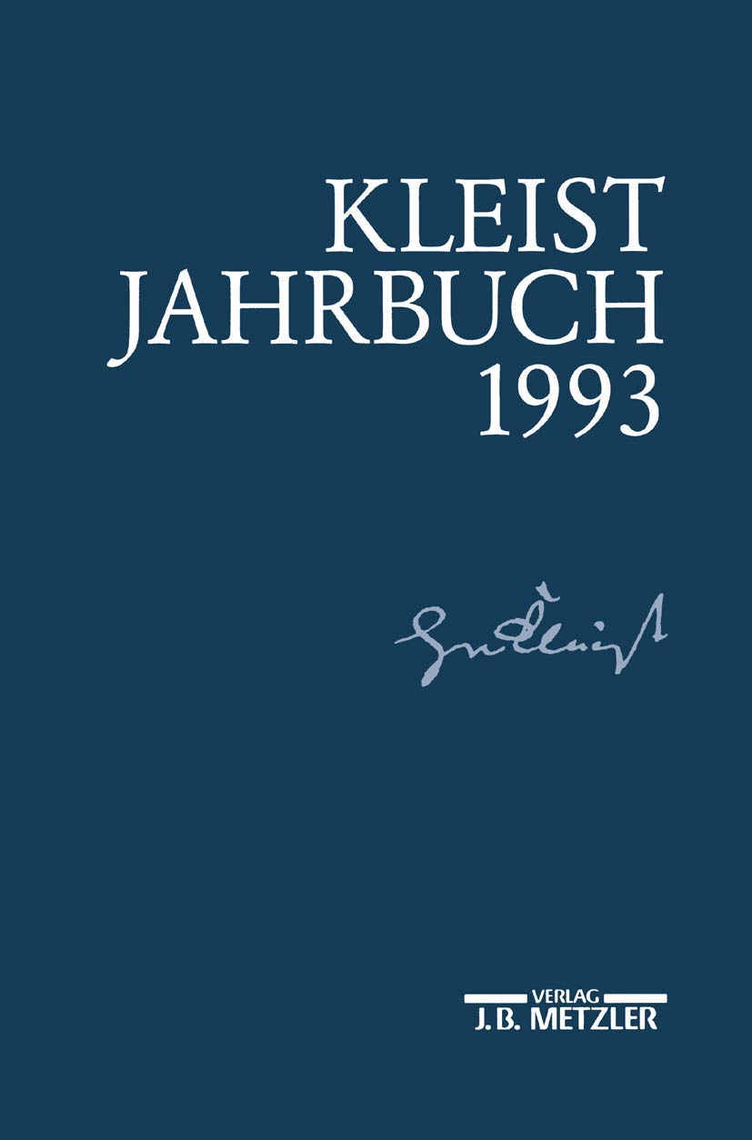 Kleist-Jahrbuch 1993 Contemporary literature