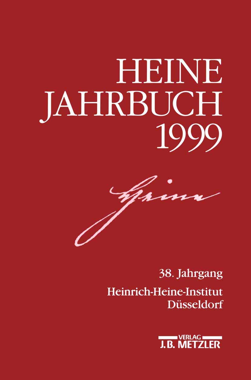 HEINE-JAHRBUCH 1999: 38. Jahrgang Poetry