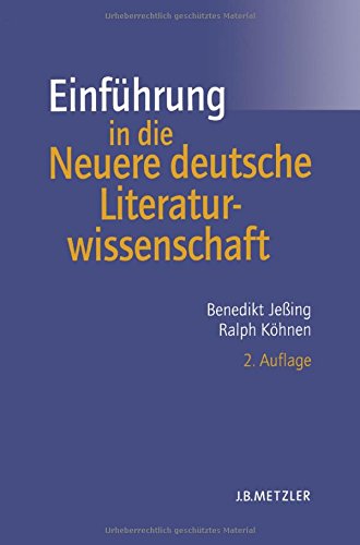 Einführung in die Neuere deutsche Literaturwissenschaft Professional & Reference Books