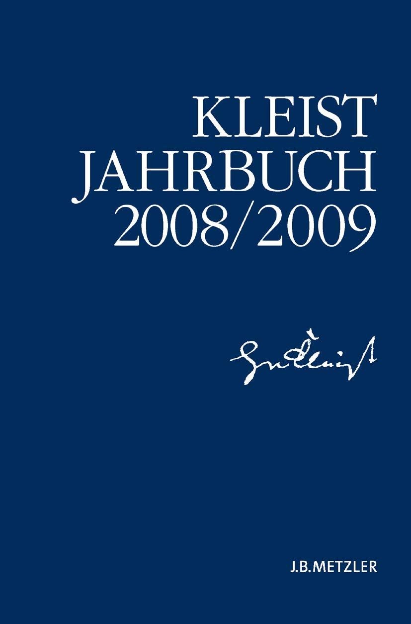 Kleist-Jahrbuch 2008/09 Contemporary literature