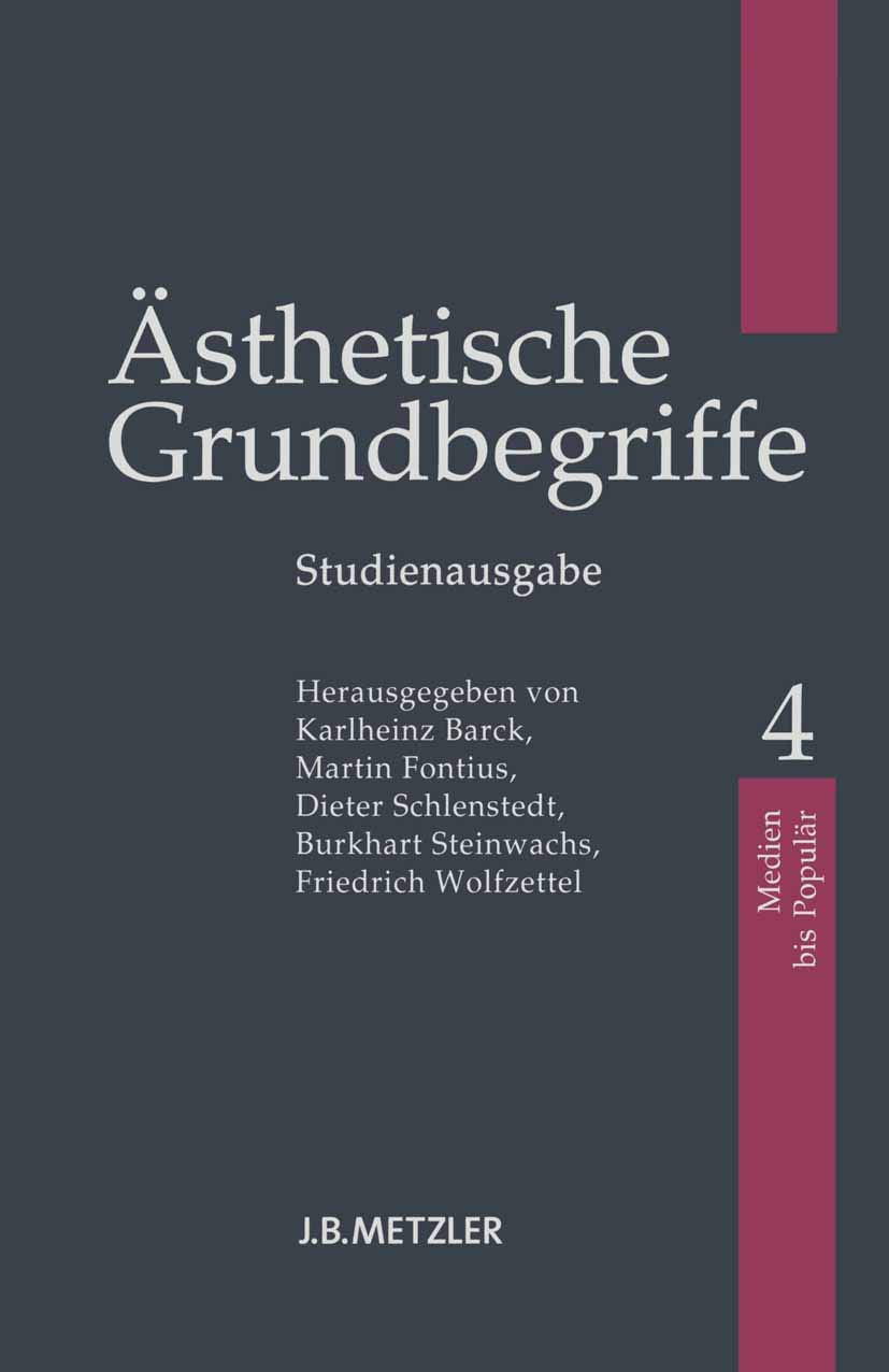 Ästhetische Grundbegriffe Philosophy Books