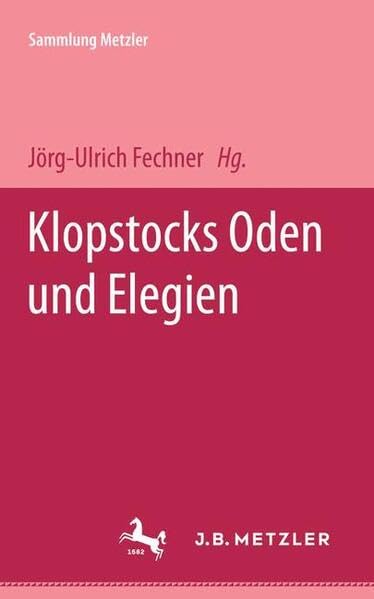 Oden und Elegien (Sammlung Metzler) Politics & History