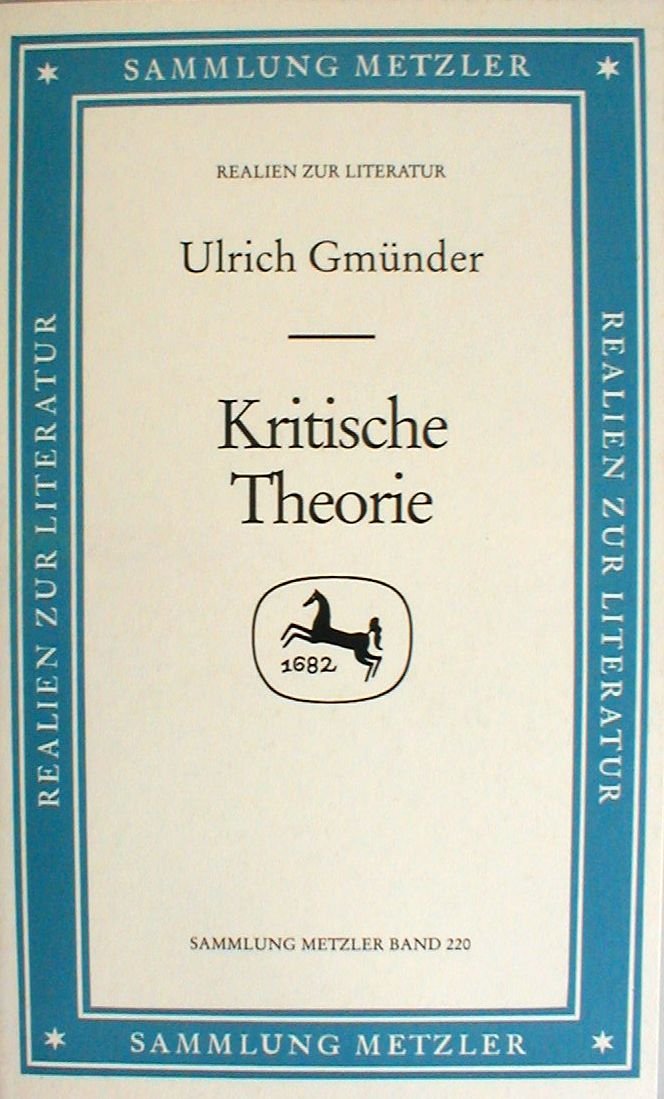 Kritische Theorie Philosophy Books