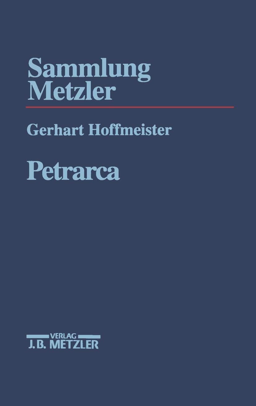 Petrarca (Sammlung Metzler) Poetry