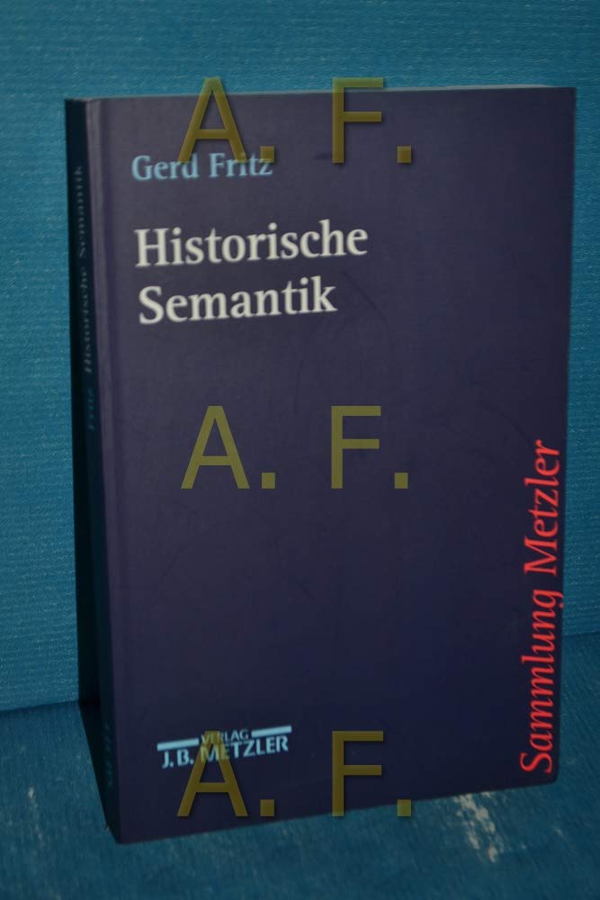 Product Image: Historische Semantik (Sammlung Metzler)
