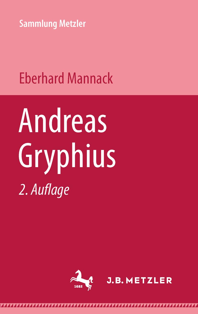 Sammlung Metzler, Bd.76, Andreas Gryphius Contemporary literature Books
