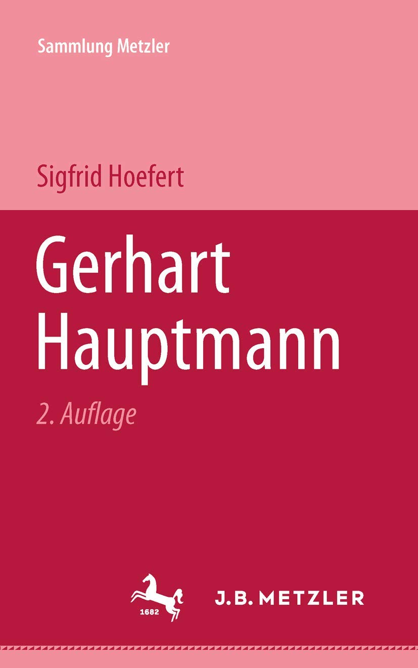 Product Image: Gerhart Hauptmann (Sammlung Metzler)