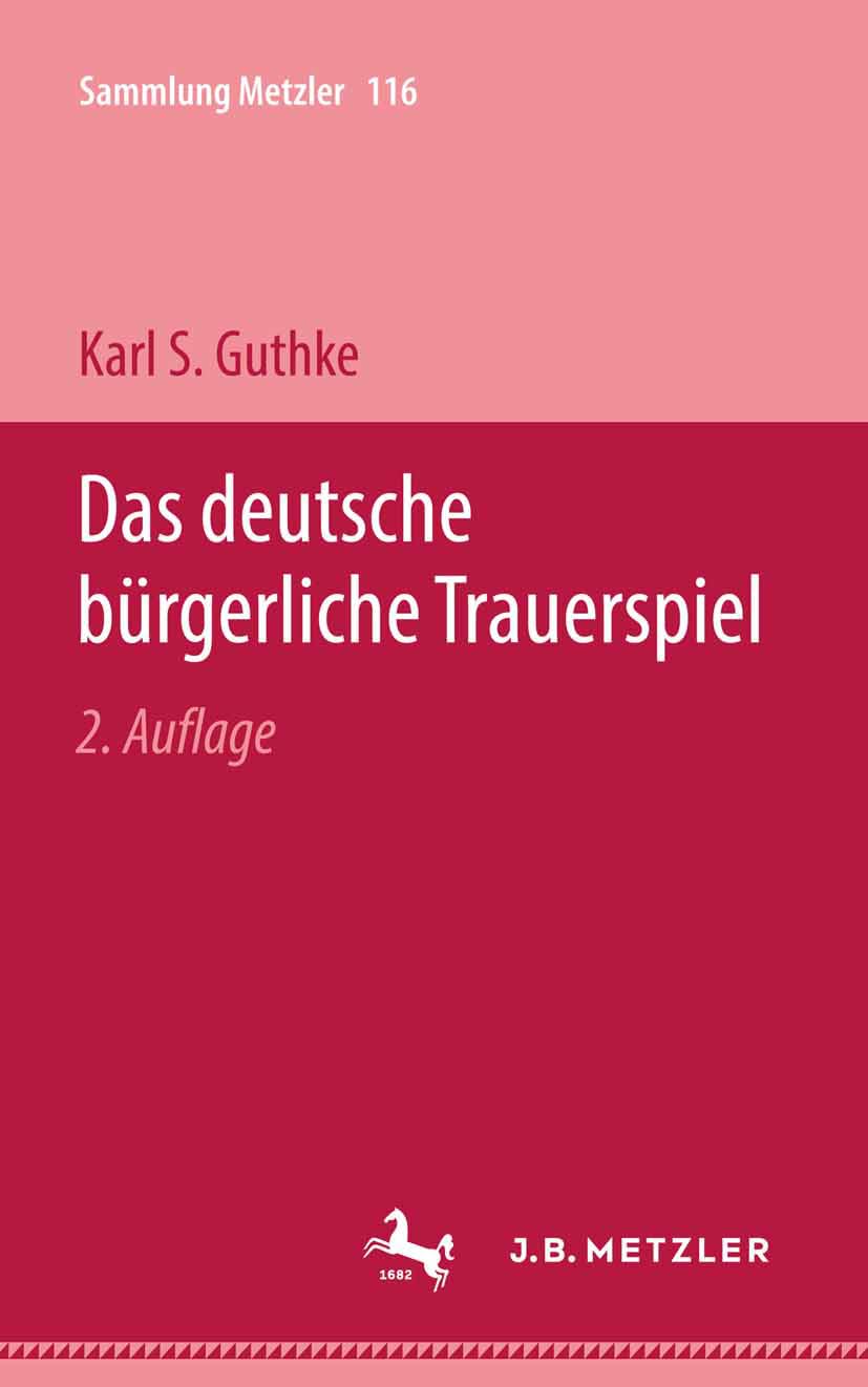 Das deutsche bürgerliche Trauerspiel (Sammlung Metzler) Law