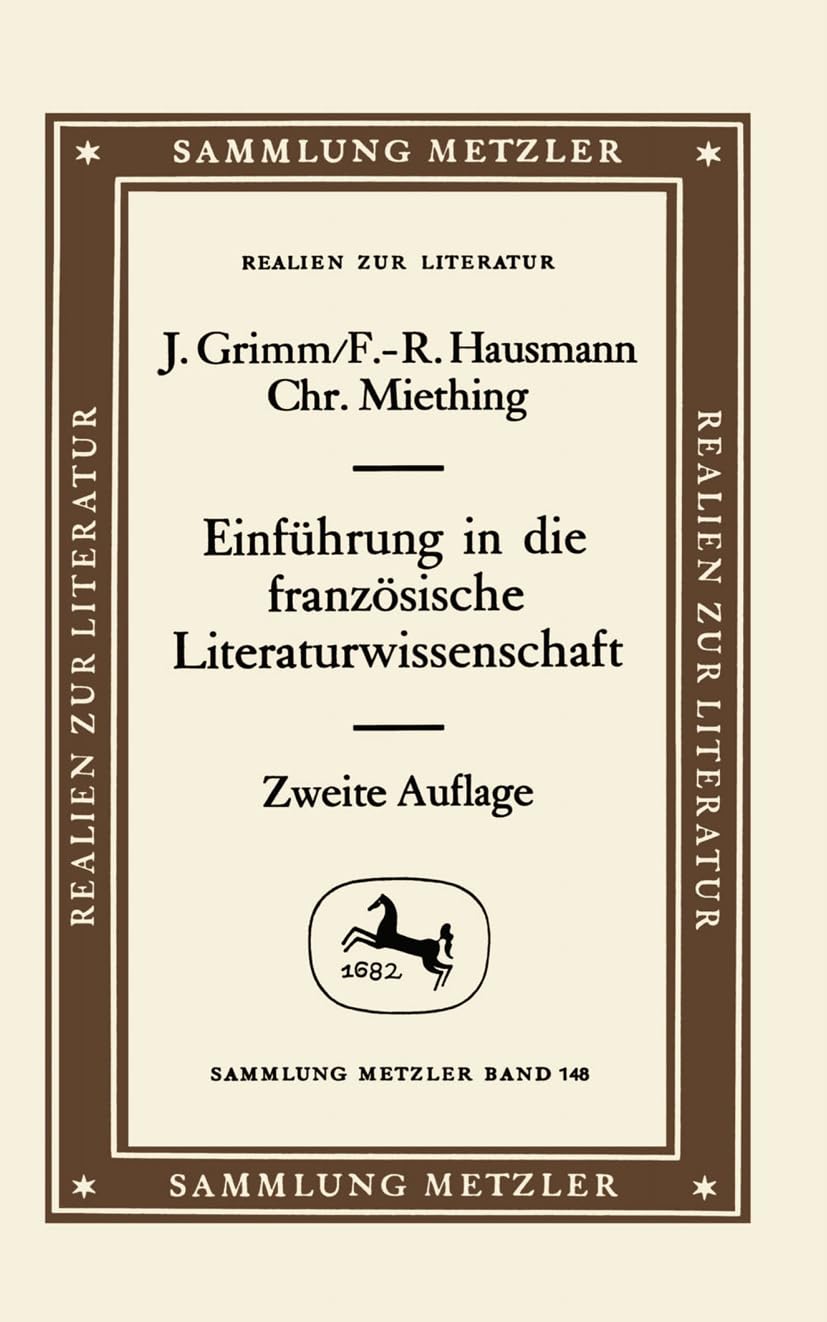 Einführung in die französische Literaturwissenschaft (Sammlung Metzler) Law