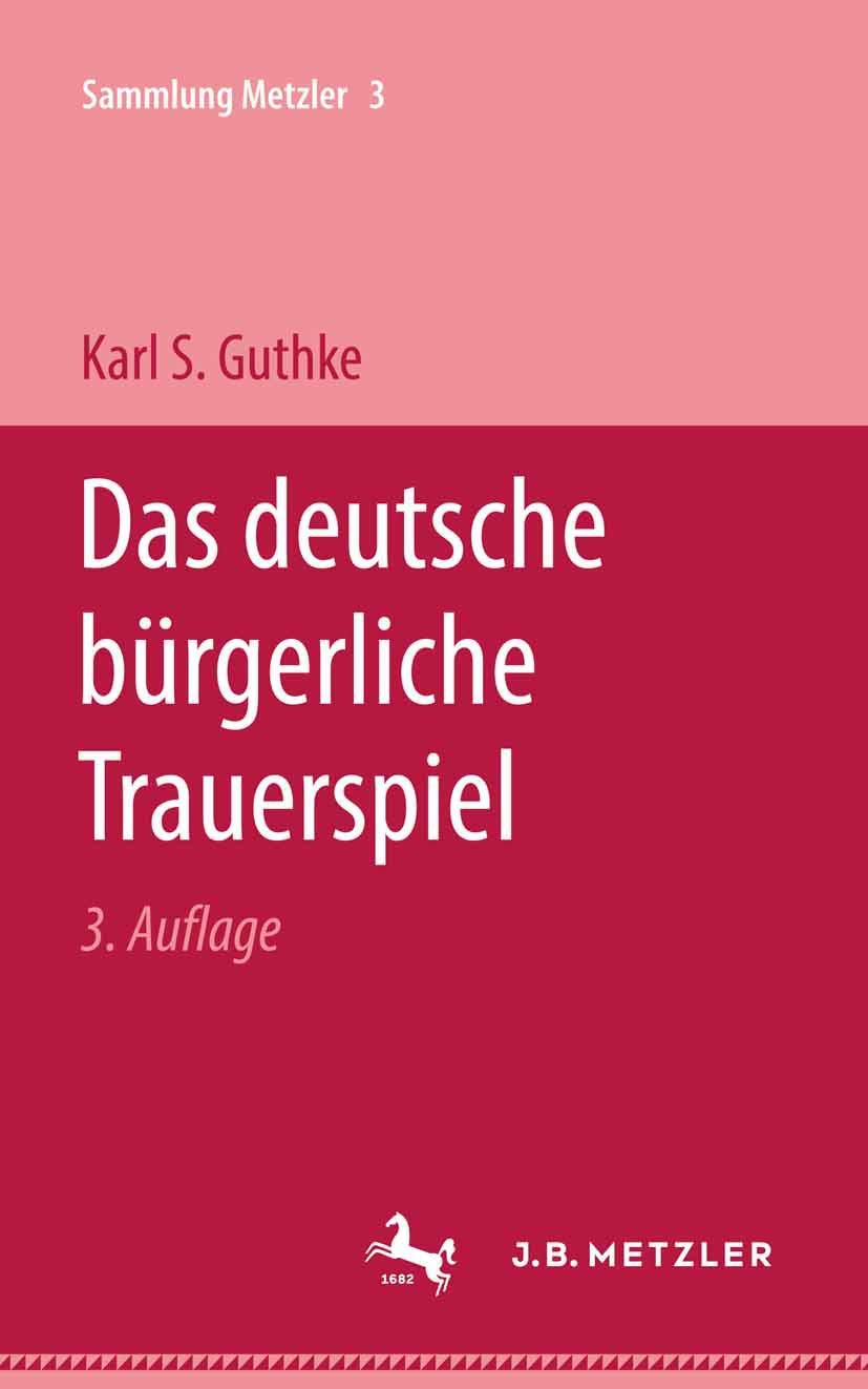 Das deutsche bürgerliche Trauerspiel (Sammlung Metzler) Law