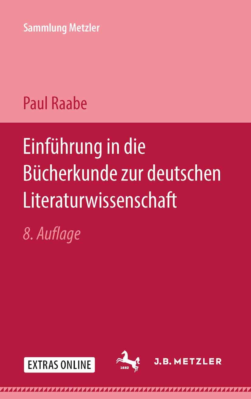Einführung in die Bücherkunde zur deutschen Literaturwissenschaft (Sammlung Metzler) Law
