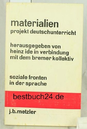 Materialien Projekt Deutschunterricht: Soziale Fronten in der Sprache Books
