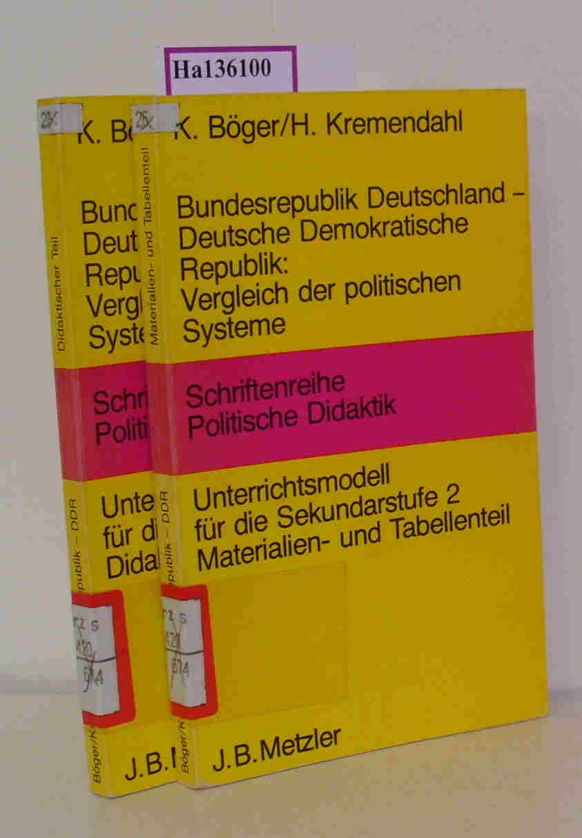 Bundesrepublik Deutschland - Deutsche Demokratische Republik: Vergleich der politischen Systeme. Materialien- und Tabellenteil für den Unterrichtsgebrauch. Unterrichtsmodell für die Sekundarstufe 2 Books