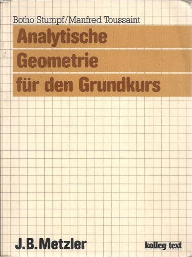 Analytische Geometrie für den Grundkurs. Schülerbuch Mathematics