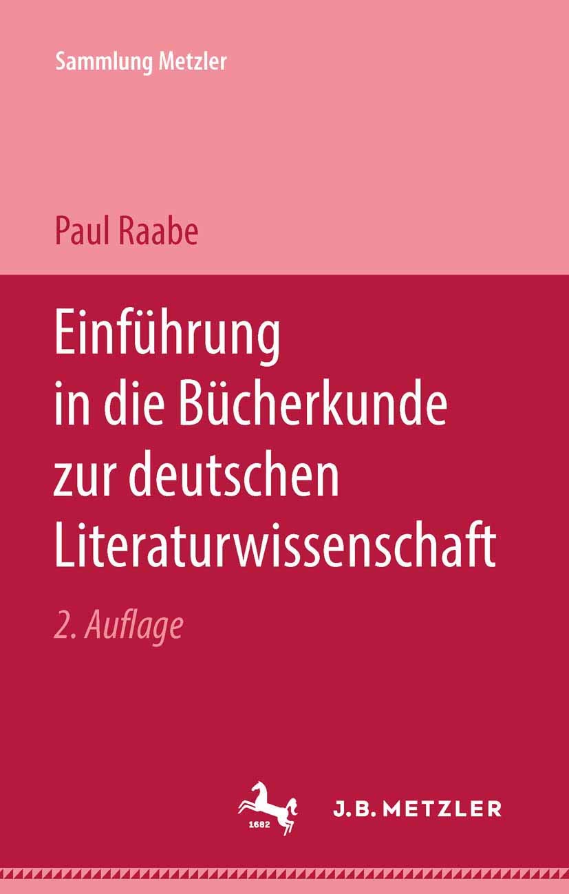 Einführung in die Bücherkunde zur deutschen Literaturwissenschaft (Sammlung Metzler) Law