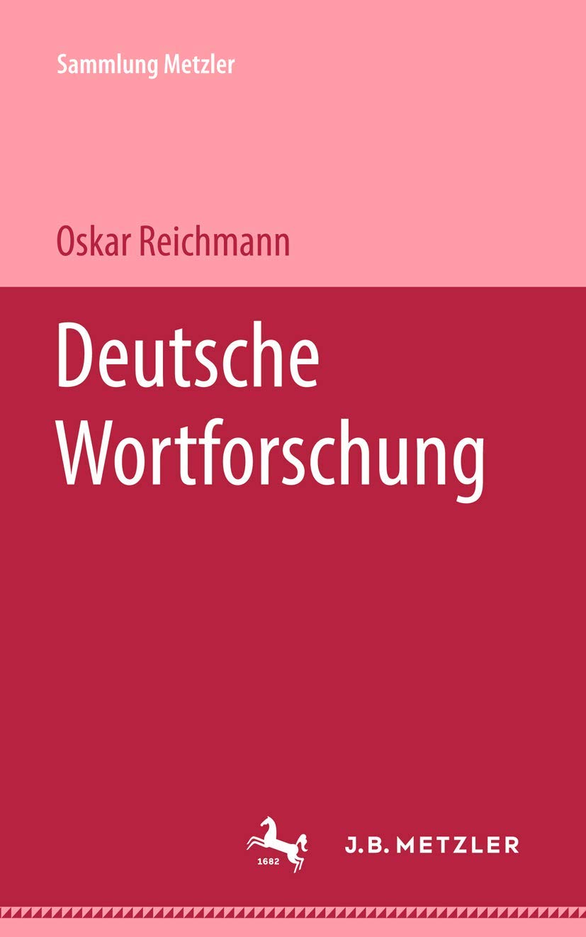 Deutsche Wortforschung (Sammlung Metzler) Law