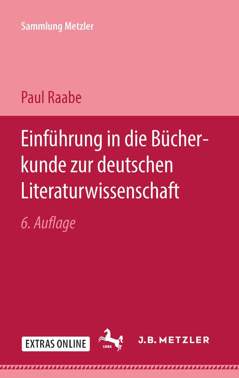 Einführung in die Bücherkunde zur deutschen Literaturwissenschaft (Sammlung Metzler) Law