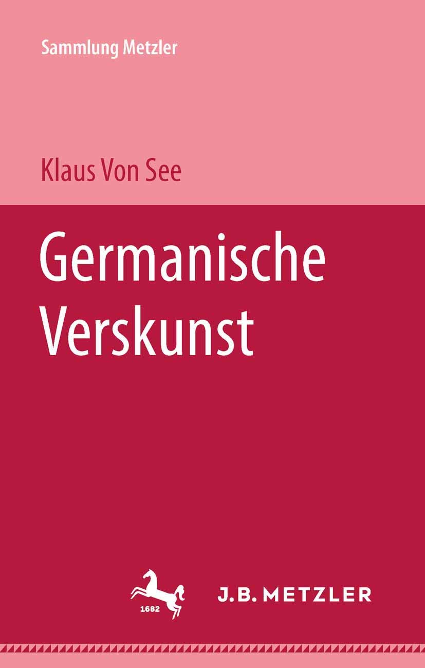 Product Image: Germanische Verskunst (Sammlung Metzler)